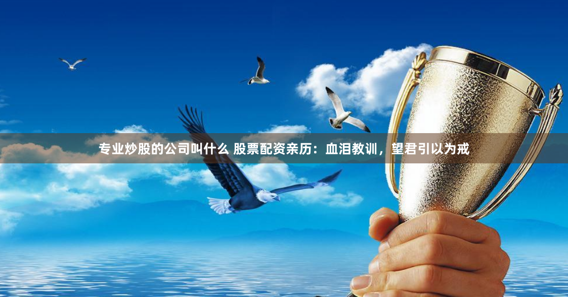 专业炒股的公司叫什么 股票配资亲历：血泪教训，望君引以为戒